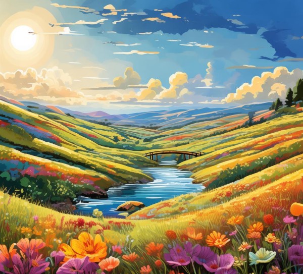 午后光下的诗意画卷,午后阳光下的风景画卷,漫步,诗意,光芒,第1张