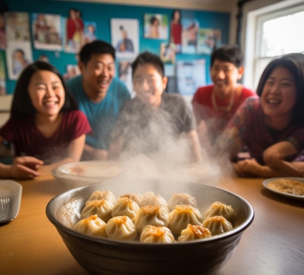 周末饺子宴，家庭乐融融,周末饺子香，家庭欢乐多,饺子宴,第1张