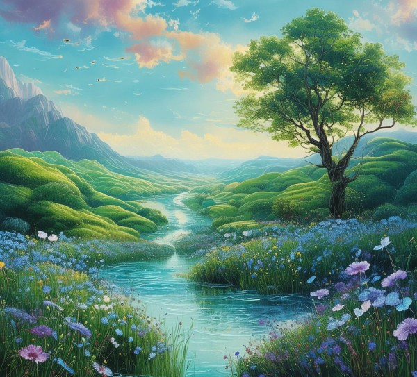 心灵画卷，我心灵的风景线,我心灵的风景线,画卷,自然和谐,第1张