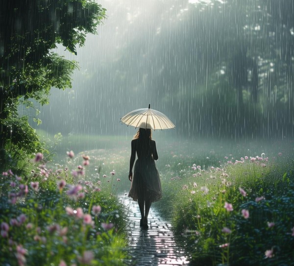 晨雨诗意画卷,晨雨轻拂，诗意盎然的优美画卷,画卷,诗意,回忆,第1张