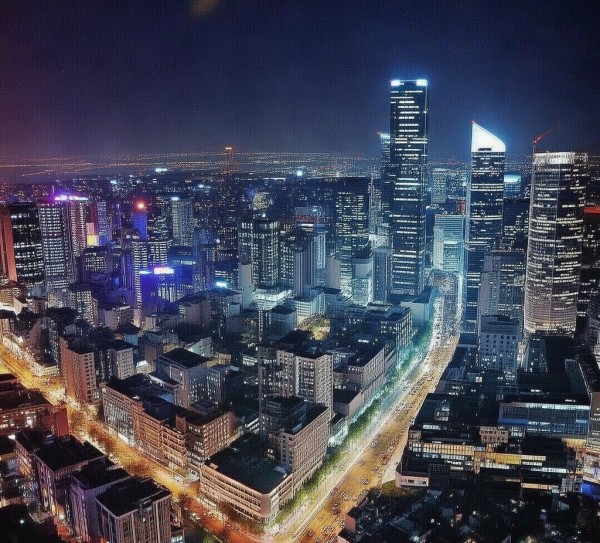 夜色华章，城市夜景之美句汇编,夜幕降临，城市的华彩乐章——夜景好美的优美句子集锦,画卷,漫步,诗意,第1张